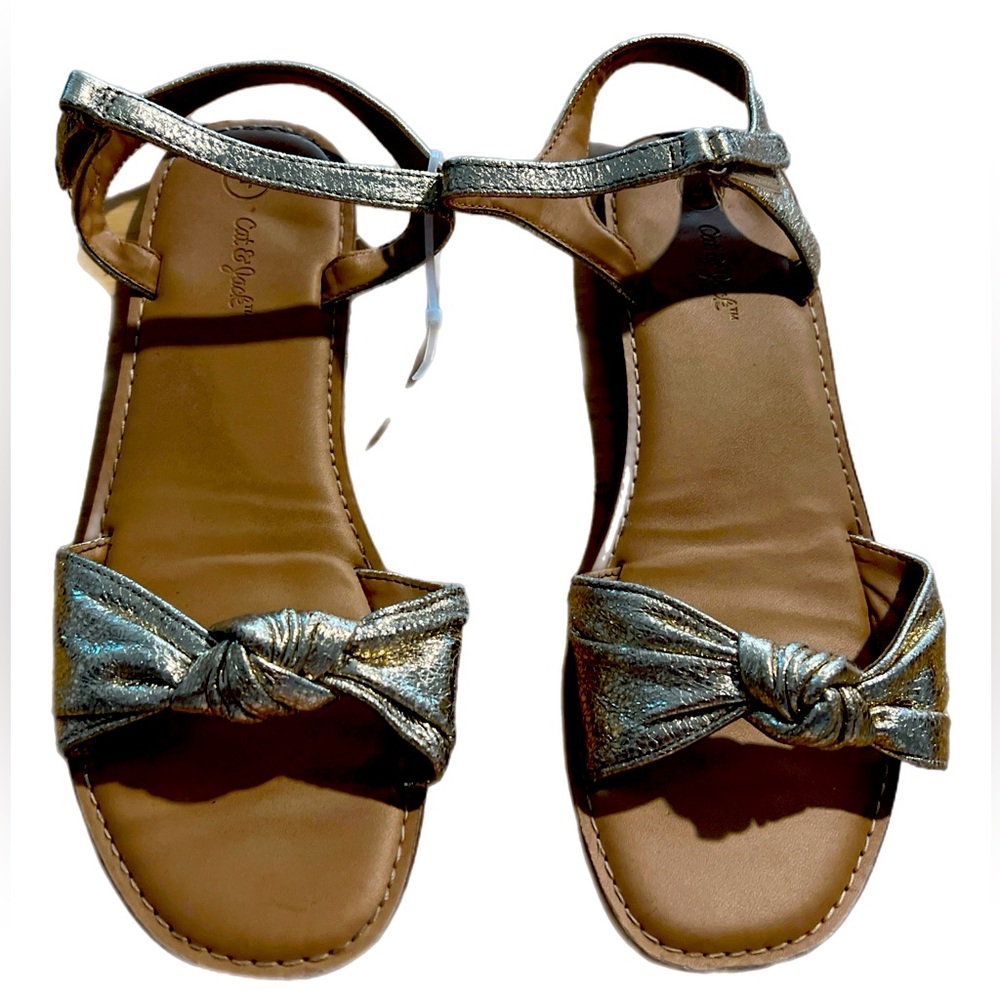 Cat & Jack Gold Knot Sandals Girls Size 4